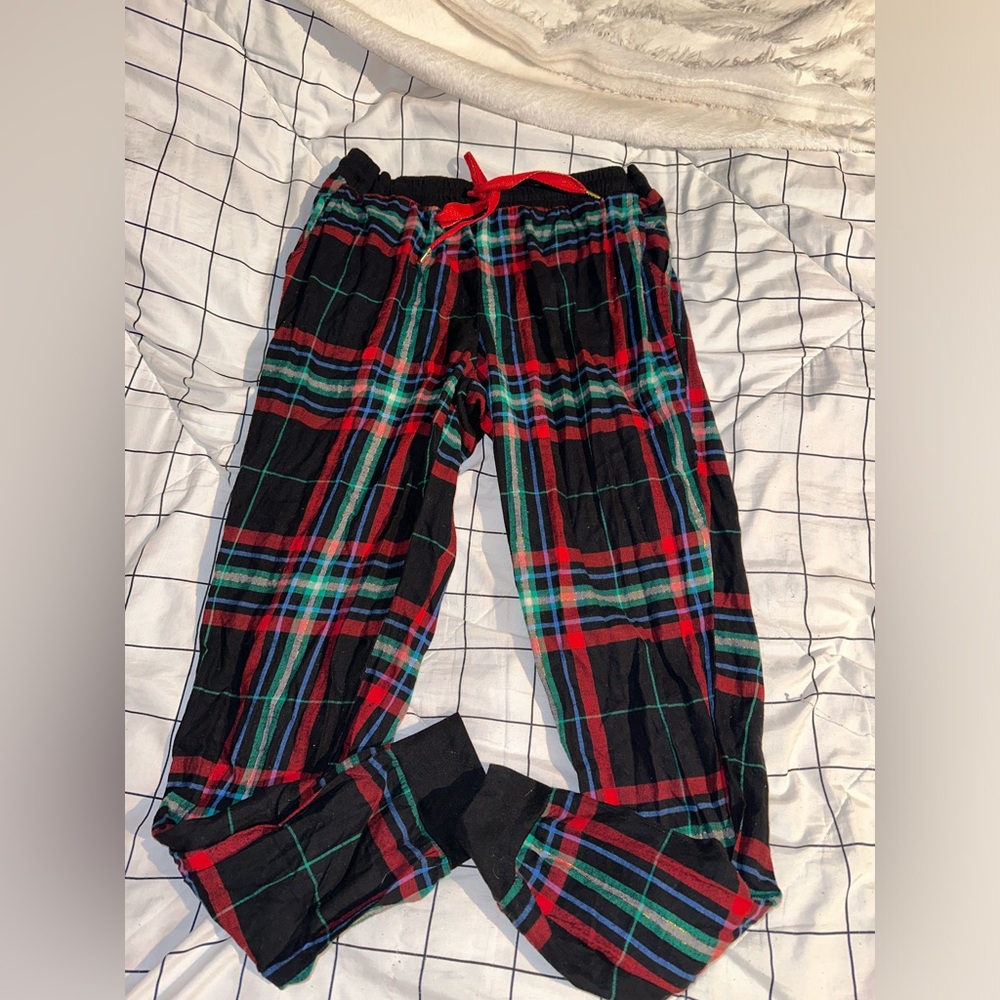 plaid pj pants